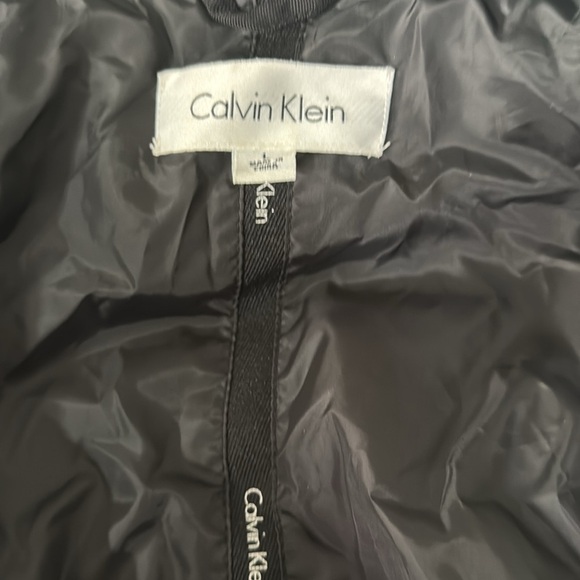 Calvin Klein Black SoftShell Nylon Cotton Water/Wind  Resistant Jacket Size L - Picture 12 of 13